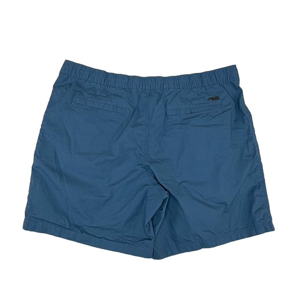 Mountain Khakis Poplin Deck Shorts Men's Sz L Blue Classic Fit Stretch Large - Picture 2 of 8
